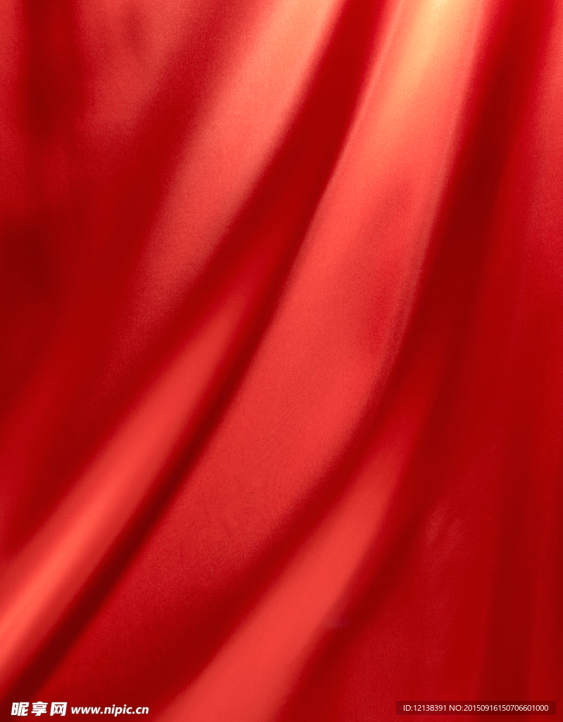 红色绸布