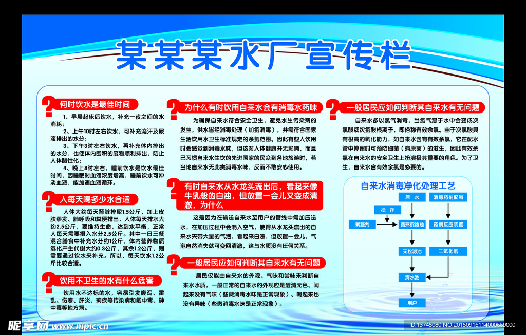 水厂宣传栏