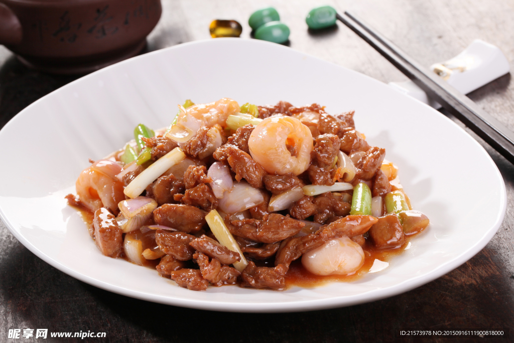 小葱炒神户牛肉