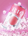 rio 鸡尾酒 合成海报