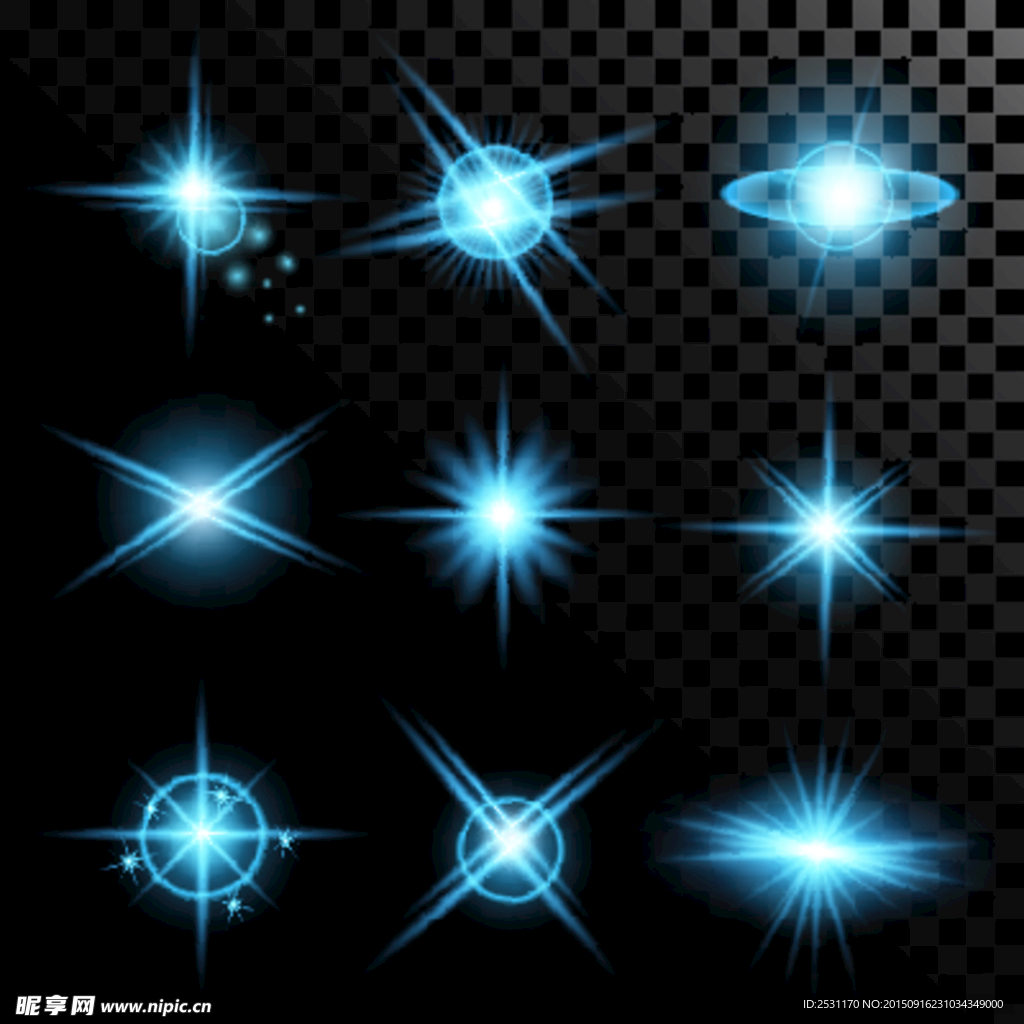 蓝色光线