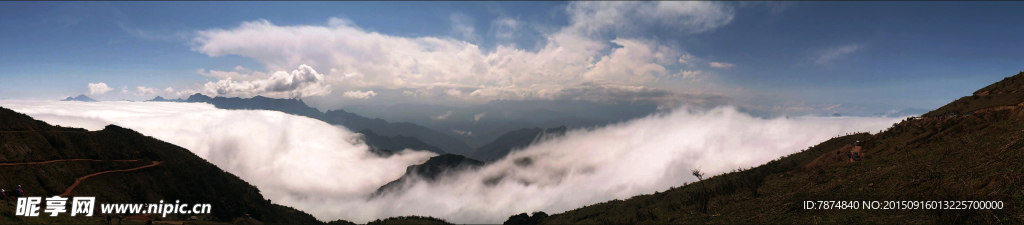 牛背山高清全景照片