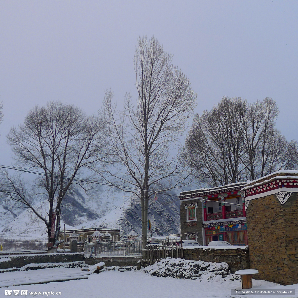 牛背山雪景