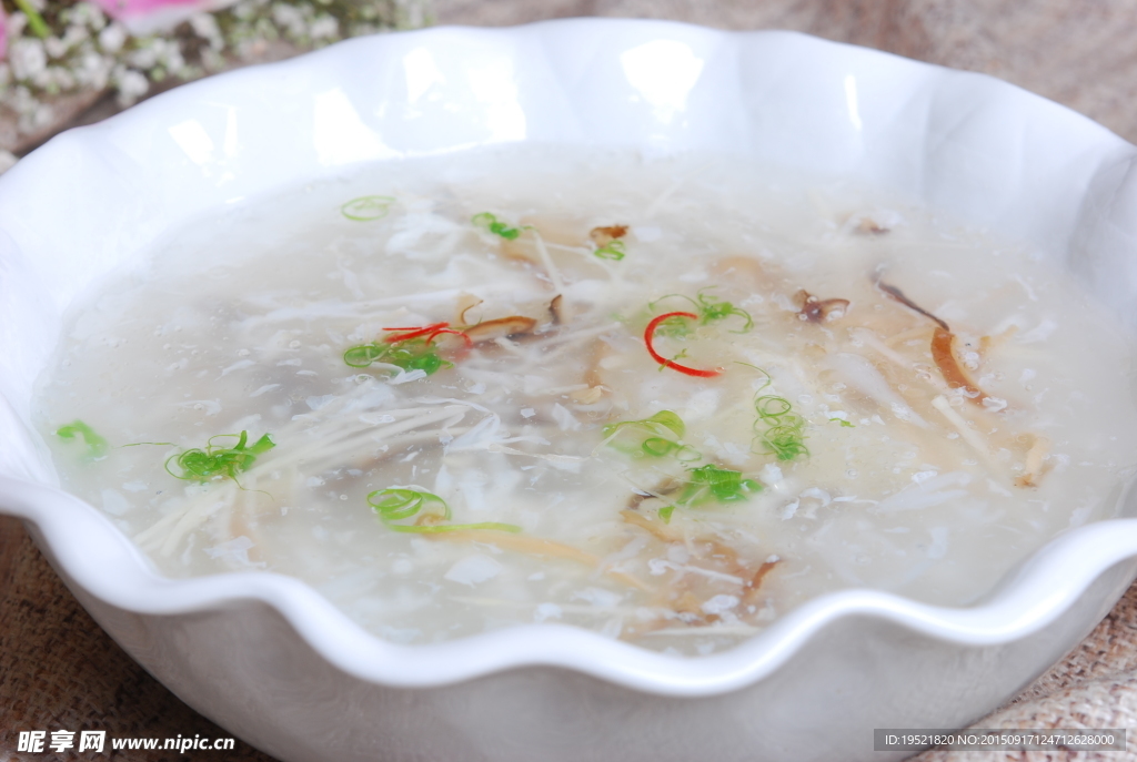 三丝银鱼羹