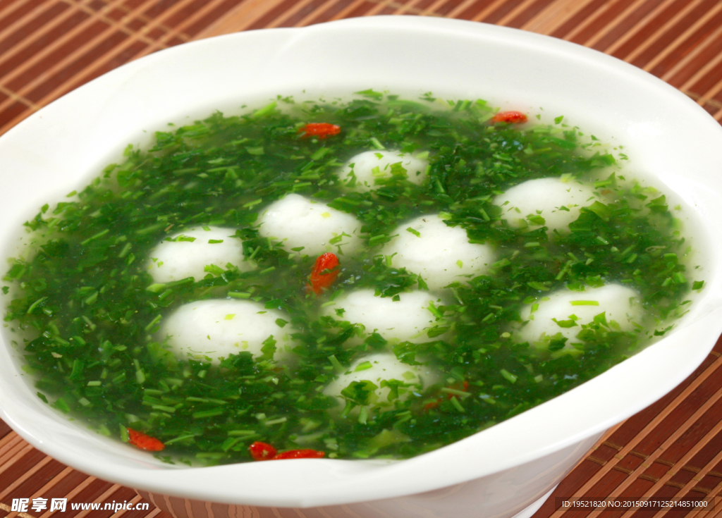 野菜鱼圆羹