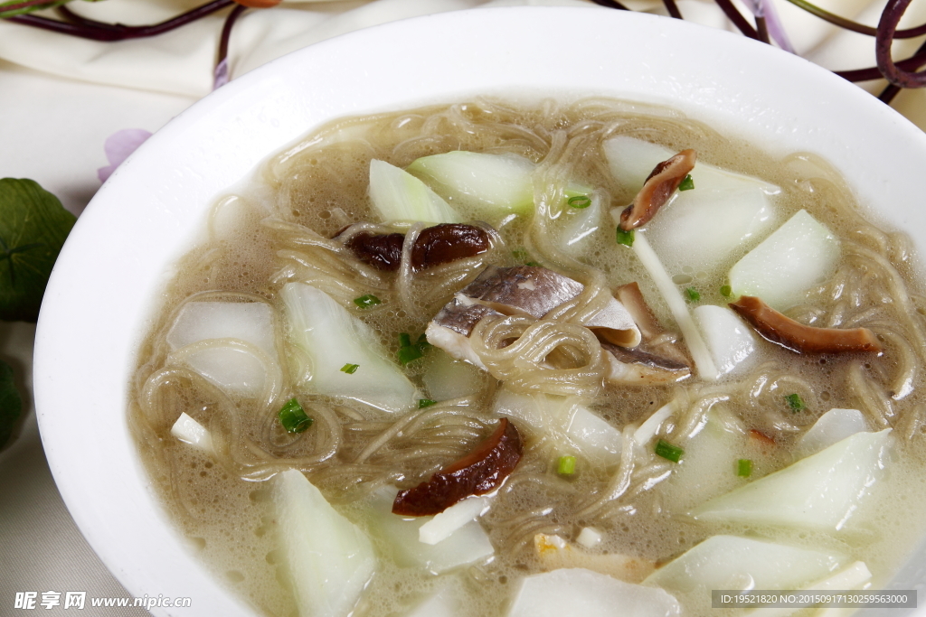 菜拱豆面羹