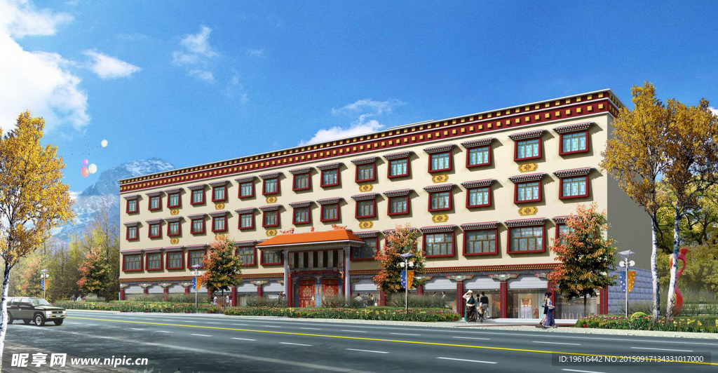 藏式建筑图