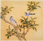 瑞红鸟 工笔花鸟