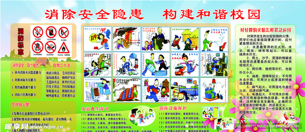 学校消防安全栏