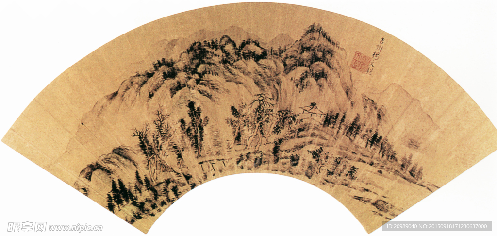 山水绘画图