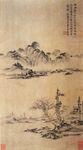 山水绘画图