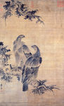明代 林良 画鹰图