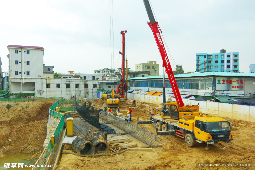 建筑工地 地标建筑