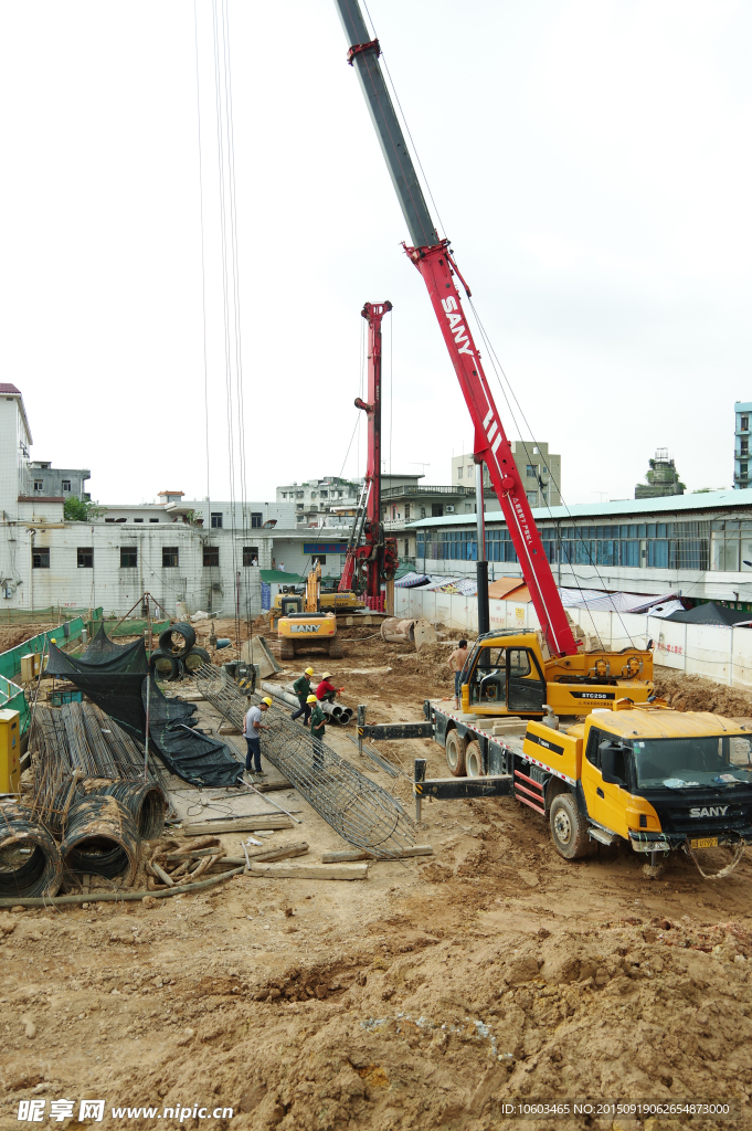 建筑工地 地标建筑