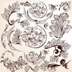 欧式花纹