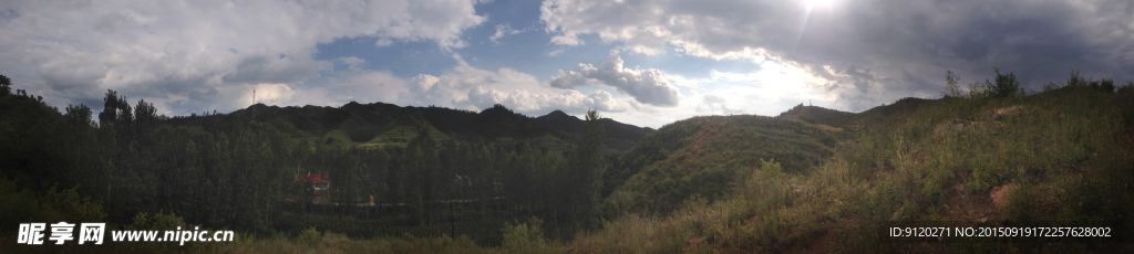 蓝天高山