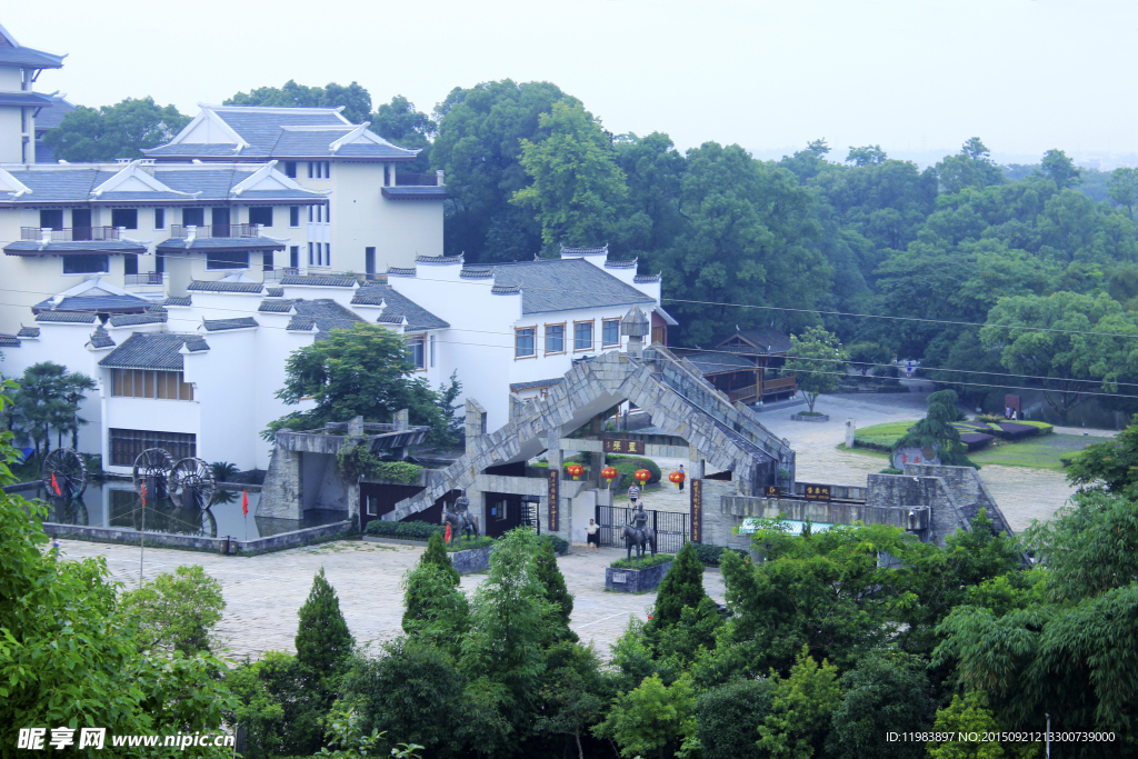 灵渠景区大门俯瞰