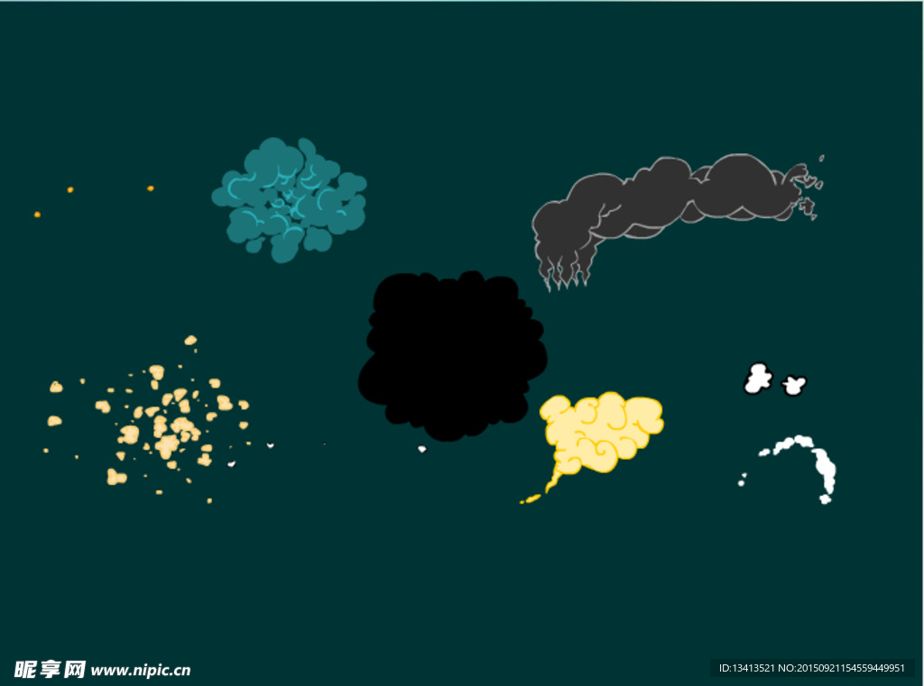 各种爆炸烟雾flash动画