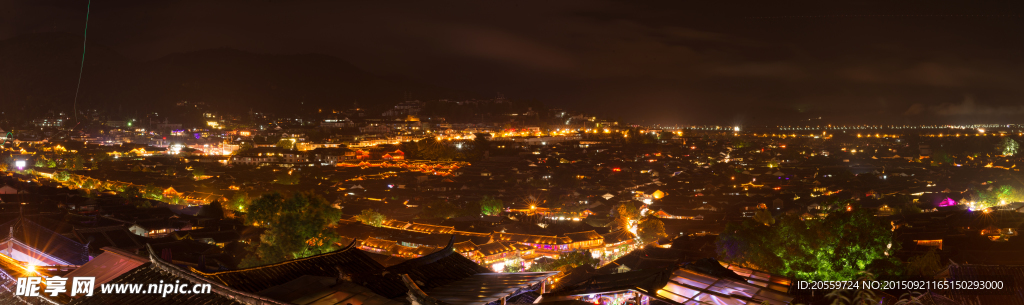 丽江古城夜景