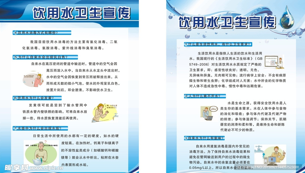 饮水卫生宣传