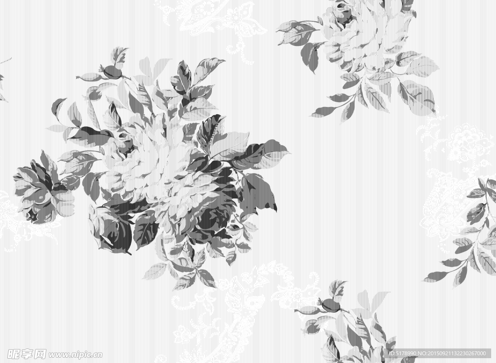 灰色花朵 素材