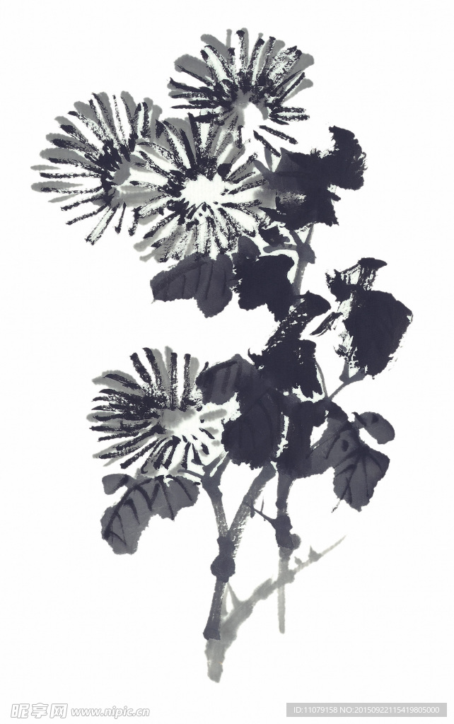 水墨花卉