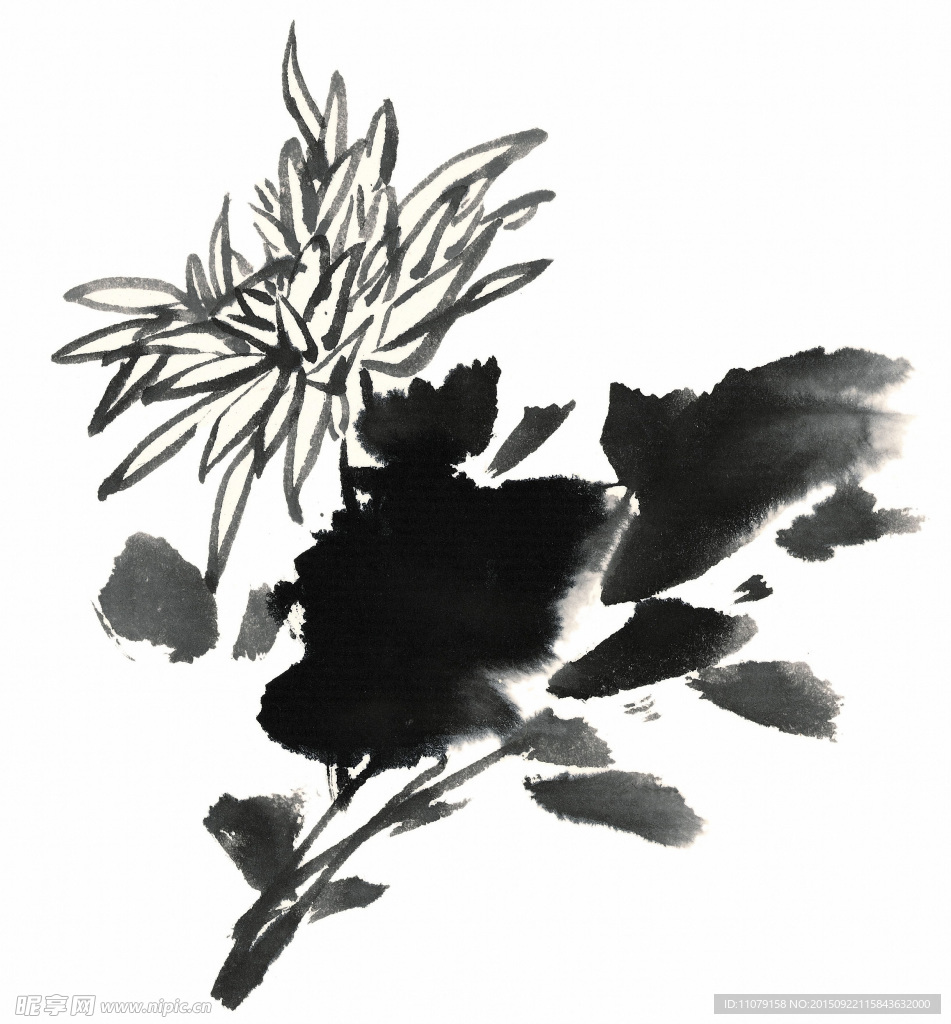 水墨花卉