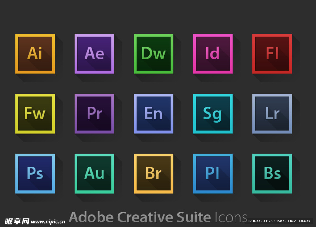 Adobe系列设计软件图标