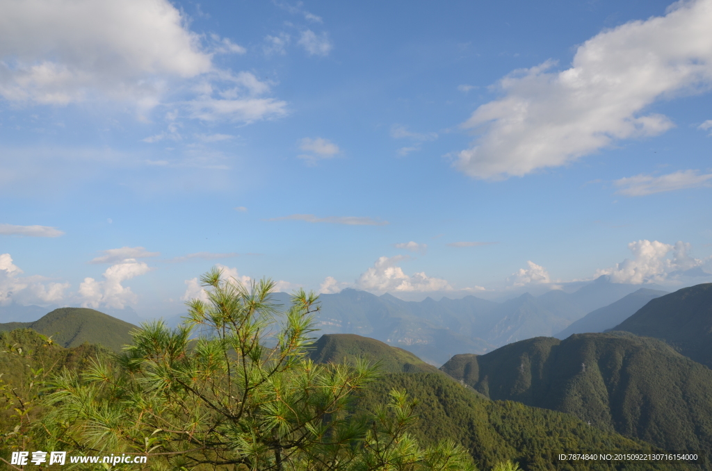 轿顶山风光