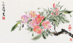 画家白岩峰国画花鸟画图片