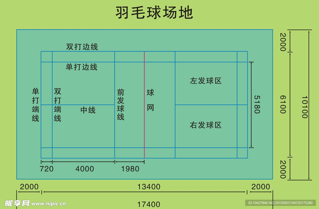 羽毛球场地