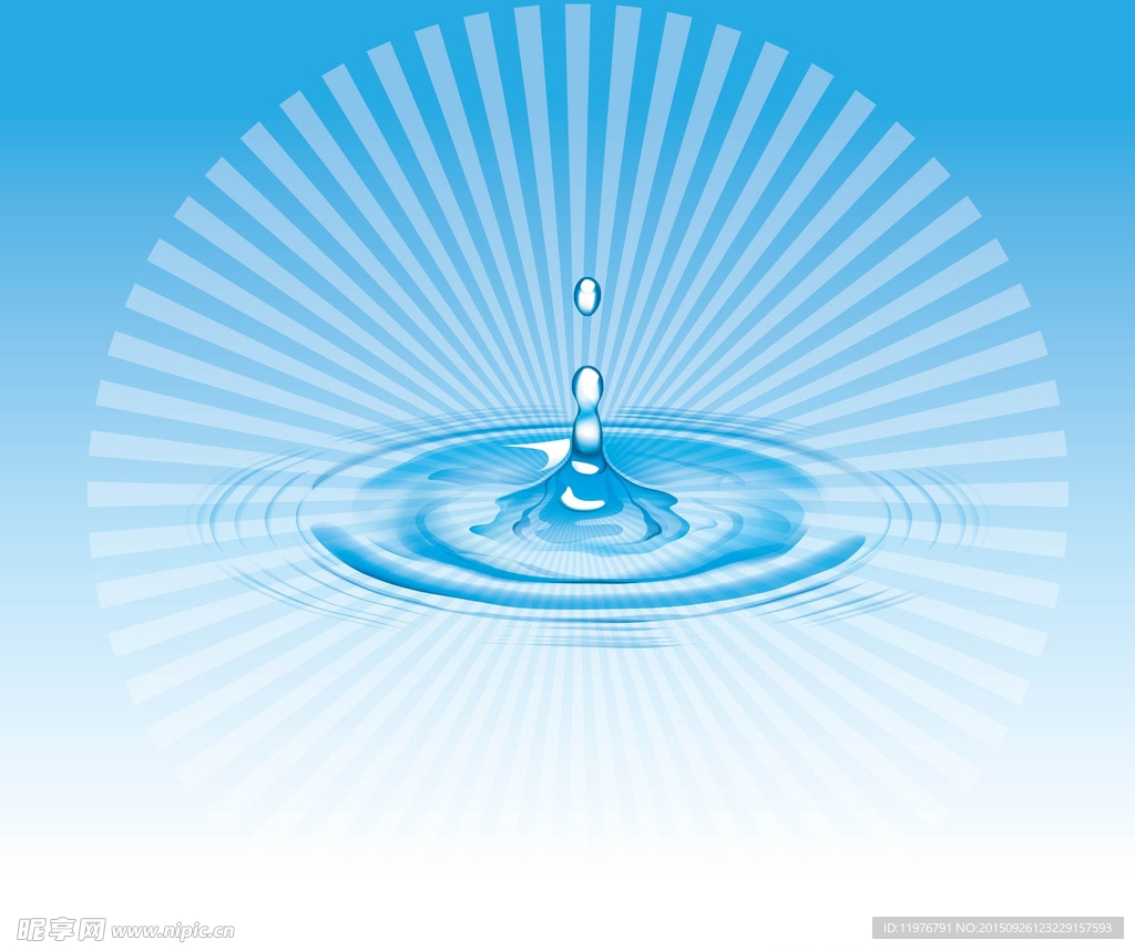 水滴波浪