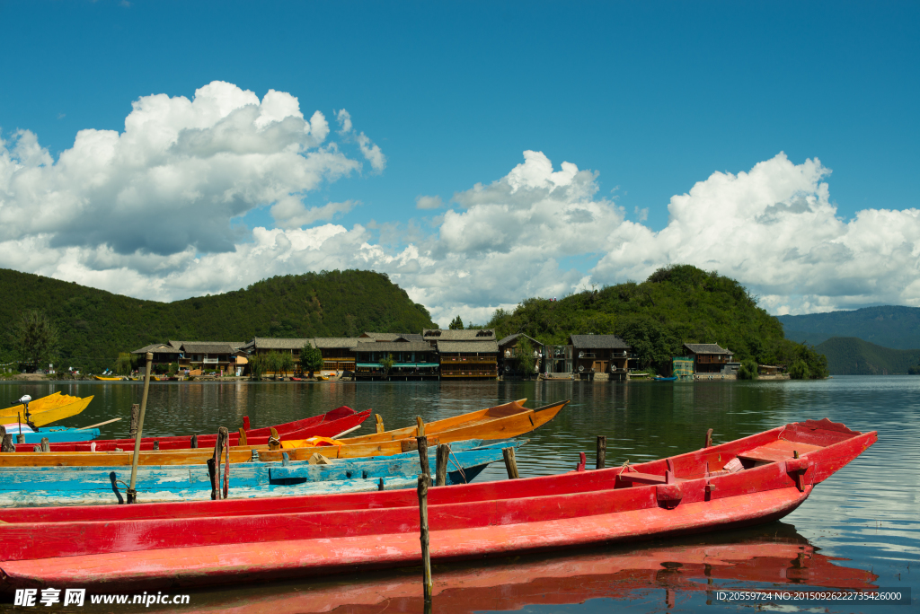 泸沽湖的美景