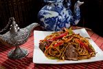 老干妈豆豉牛肉炒面