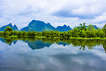 会仙湿地九头山远景