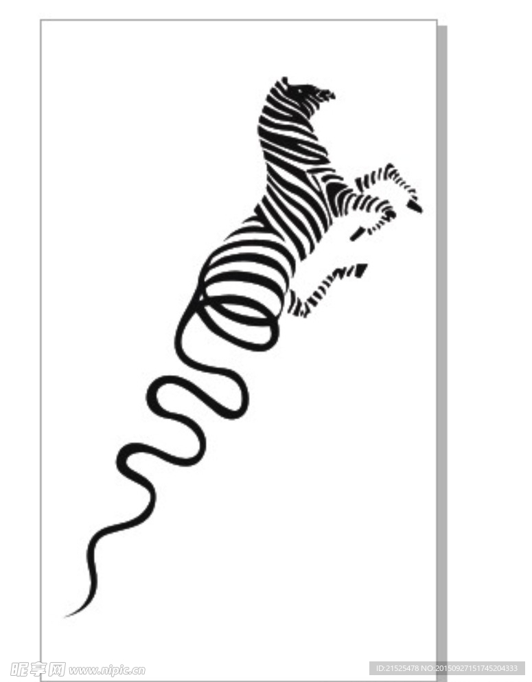 斑马图形  cdr矢量图