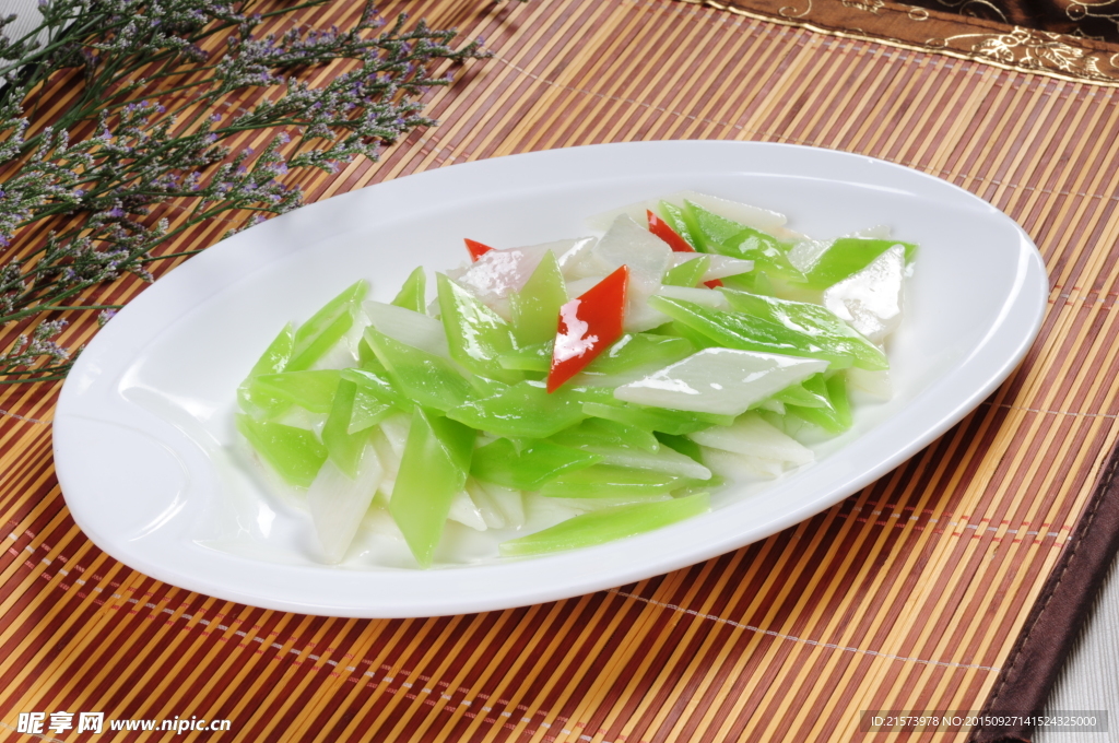 莴笋炒山药