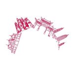 手绘名胜景区