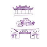 手绘名胜景区