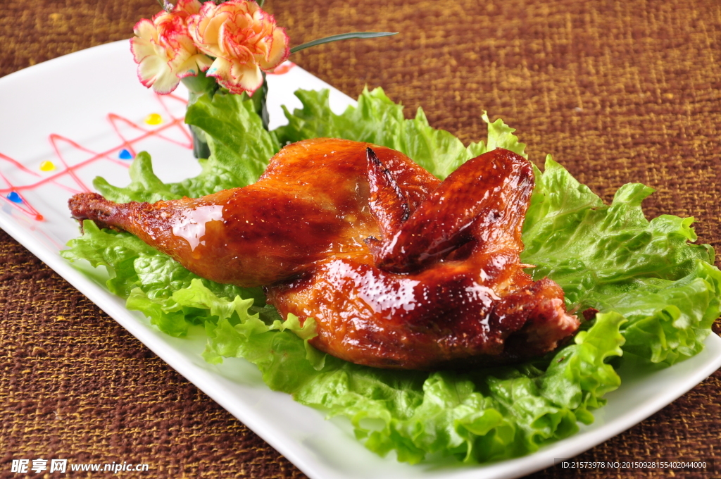 蒜香鸡半只