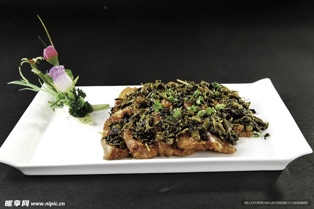 百花菜煎粉蒸肉