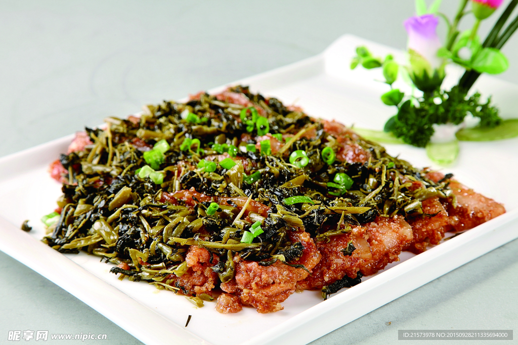 百花菜煎粉蒸肉