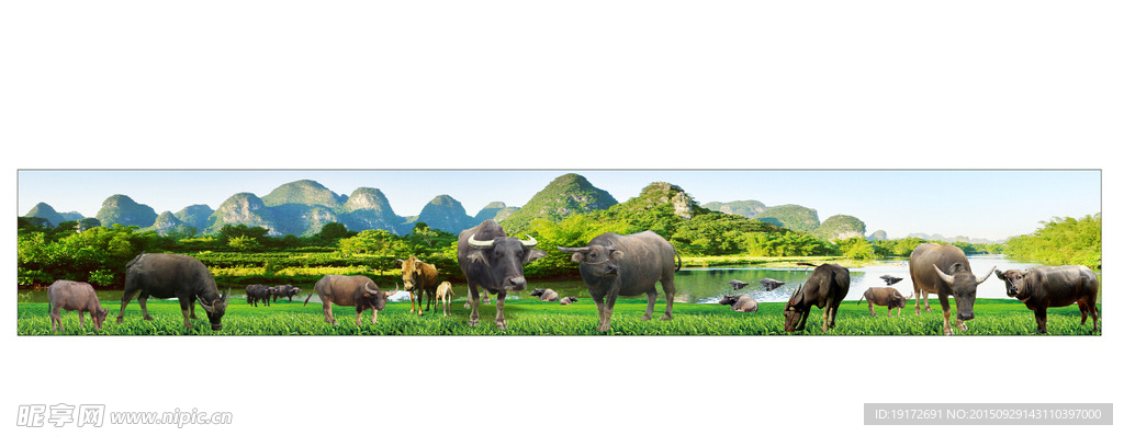 牛肉店喷画