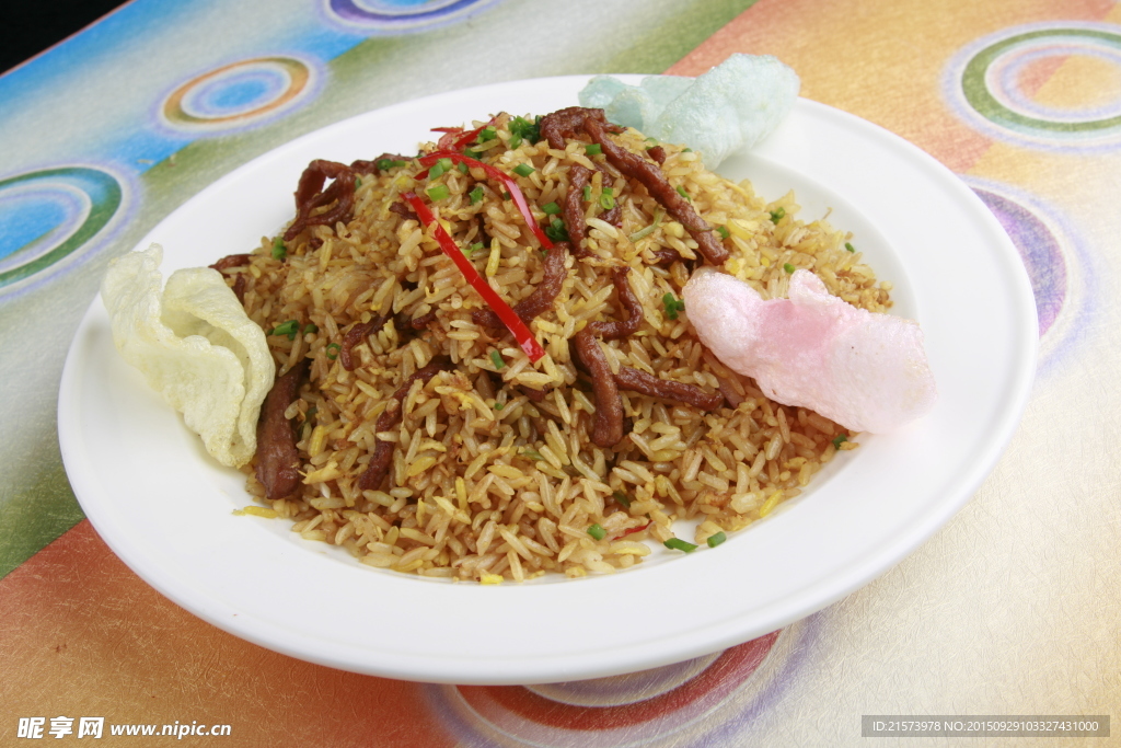 青椒牛肉蛋炒饭