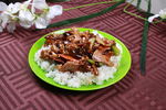 鲜菇肉盖浇饭