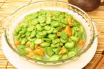 鲜蚕豆烩滑仔菇