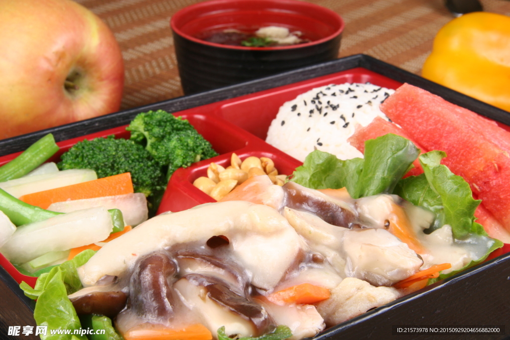 鲜菇鸡柳套餐