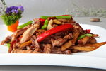 手撕菌炒拆骨肉