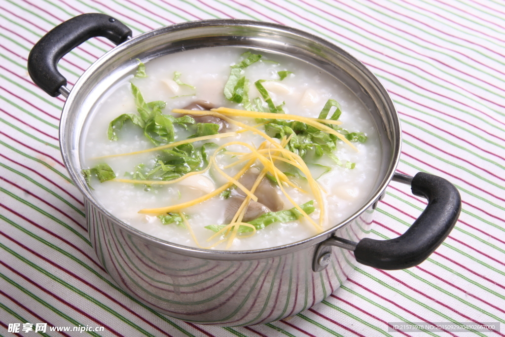 蔬菜什菌粥