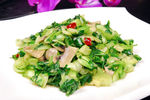 手捏菜炒蘑菇